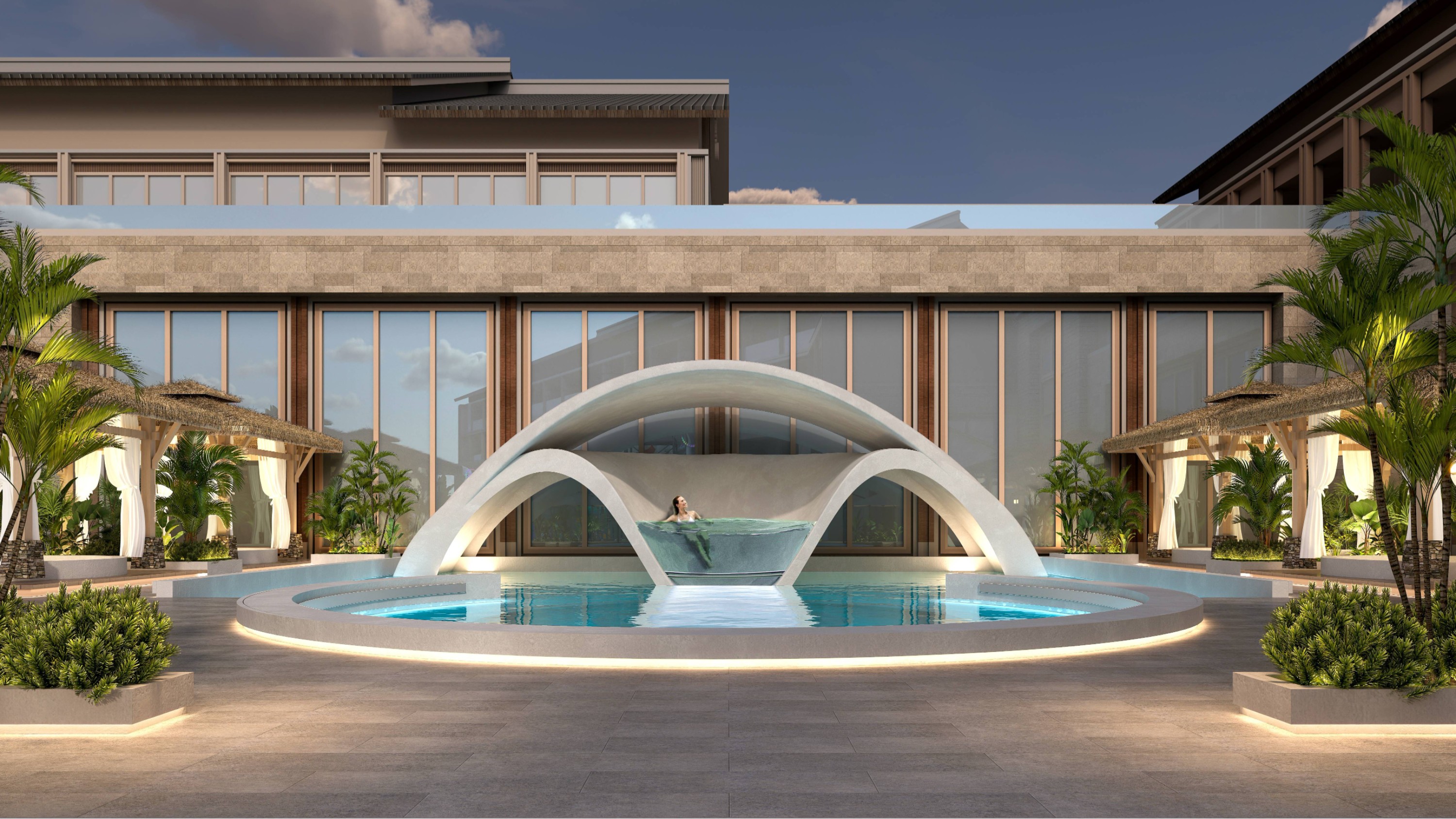 靖西?繡球谷溫泉：打造現(xiàn)象級古城藝術(shù)溫泉空間